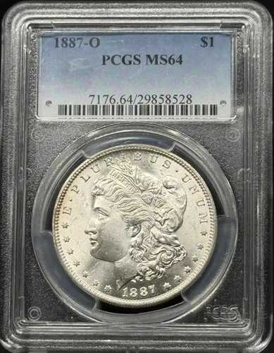 1887 O モルガン銀貨 PCGS MS-64