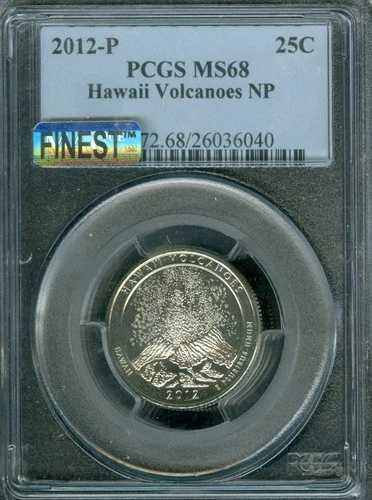 2012 P ハワイ火山クォーター PCGS MS68 MAC 最高級＆汚れなし 希少品 *
