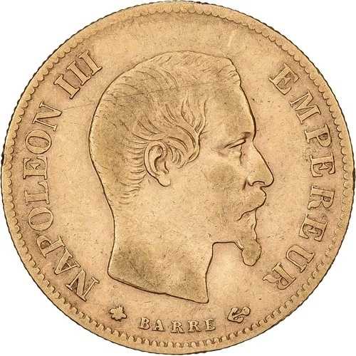 [#1213703] フランス、10 フラン、ナポレオン 3 世、1860 年、パリ、ゴールド、VF(20-25)、ガドゥール