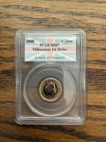 2000年 ゴールド 1/2 ソブリン PCGS MS67 ミレニアム ファーストストライク
