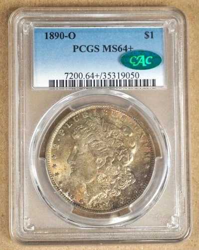 1890-O モーガン シルバードル PCGS MS64+PLUS - グリーン CAC ラベル 319050