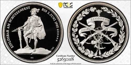 スイス 1985 A 50フラン アルトドルフ ハーバーリング 26-a PCGS PF70 DCAM トップポップ｜WORLD RESOURCE【QUEEN店】