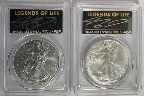シャック 2021 シルバーイーグル PCGS MS70 タイプ1 最終日とタイプ2初日｜WORLD RESOURCE【QUEEN店】