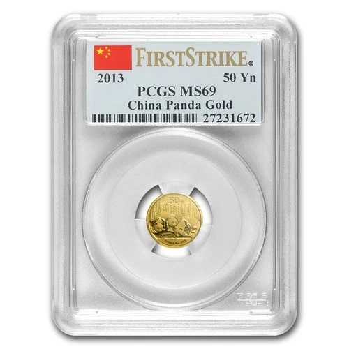 2013年 中国 1/10オンス ゴールド パンダ MS-69 PCGS (FirstStrike?)