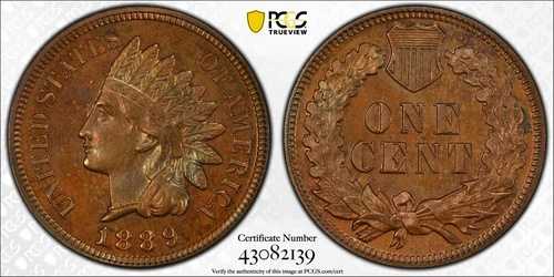 1889年 PCGS PR65BN CAC ブラウンインディアンセントプルーフストライク｜WORLD RESOURCE【QUEEN店】