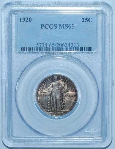 1920年 P PCGS MS65 スタンディングリバティクォーター|WORLD RESOURCE【QUEEN店】