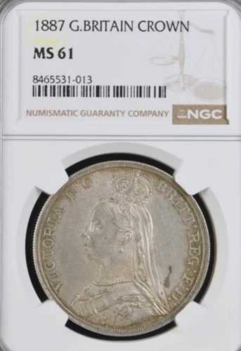 1887年 クラウン・ビクトリア MS61 NGC イギリス銀貨