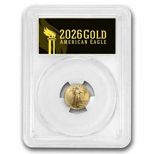 2026年 1/10オンス アメリカンゴールドイーグル MS-70 PCGS (FirstStrike?、ブラック)