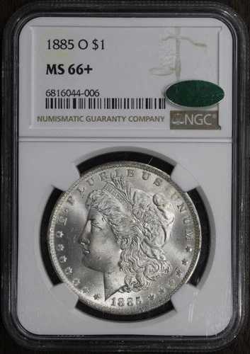 1885-O (MS66+ CAC) モルガン銀貨 $1 NGC - スーパージェム