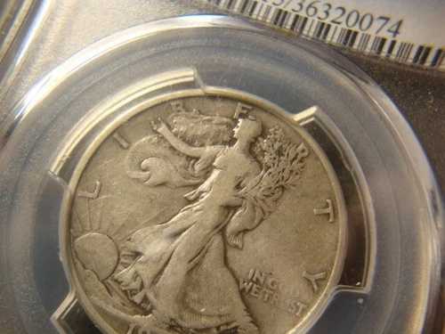 1921-S PCGS F15 ウォーキング・リバティ ハーフダラー 美品コイン 素晴らしい外観 VF SLABZ