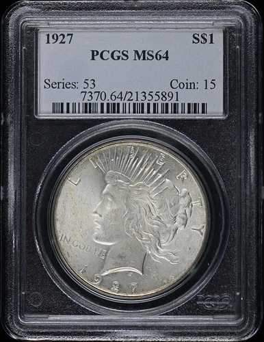 1927年 1ドル 平和ドル PCGS MS64｜WORLD RESOURCE【QUEEN店】