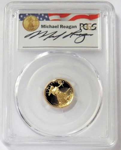 1990年 P ゴールド レーガン レガシー 5ドル アメリカンイーグル 1/10オンス PCGS PR 69 DCAM