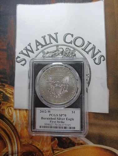 2012年 W アメリカン シルバー イーグル - PCGS - SP70 - クリーブランド＆バラン サイン EB107