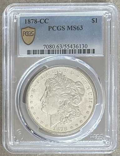 1878年CCモルガンドル1ドル - PCGS MS63 A2