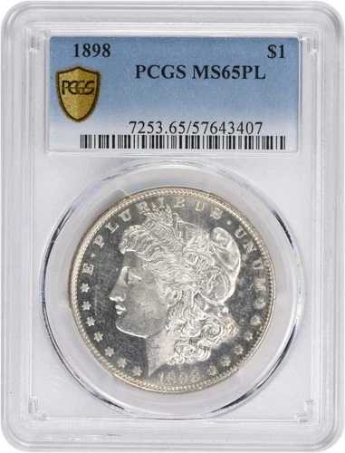 1898年 モルガン銀貨 MS65PL PCGS