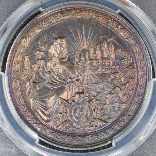 1892年 銀製 ドイツ ペルツァー メダル 1659 AG PCGS SP-62