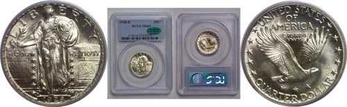 1928-D スタンディング・リバティ・クォーター PCGS MS-65 CAC 146,850円