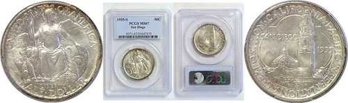 1935-S サンディエゴ記念ハーフドル PCGS MS-67｜WORLD RESOURCE【QUEEN店】 146,850円
