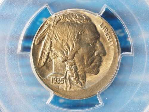 1935年 インディアンヘッドバッファローニッケルセンター 5%オフ PCGS MS64エラー-
