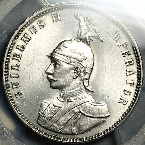 1914-J PCGS MS 61 ドイツ東アフリカ 1ルピー 希少 ハンブルク銀貨 (25101804C