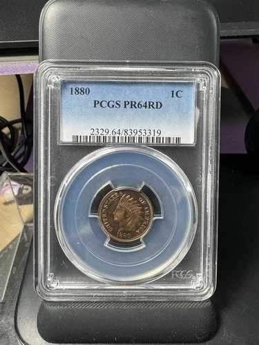1880年インディアンヘッドセントプルーフPCGS PR64RD