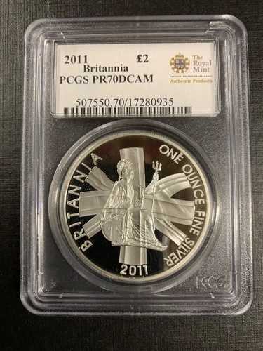 2011年 PCGS PR70 ブリタニアシルバー