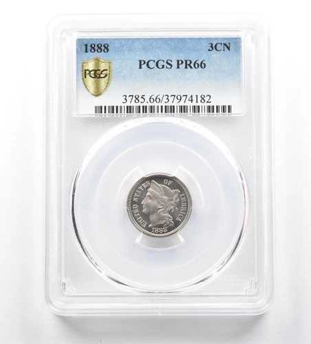 1888年 リバティヘッド 3セントニッケル PR66 PCGS *1899