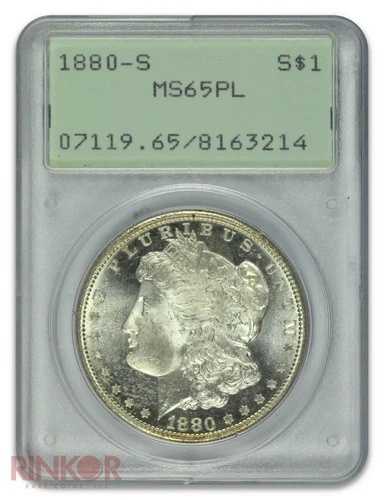 1880-S 1ドル モルガン・ダラー PCGS MS 65 PL