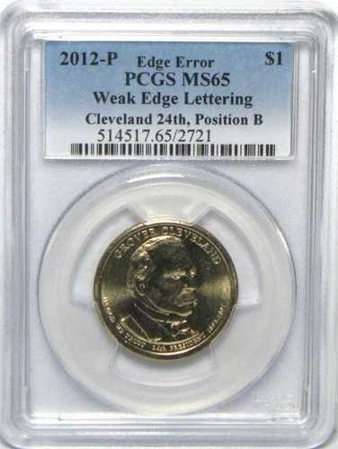 2012-P クリーブランド 24th ウィークエッジ レタリングエラー PCGS MS65 POS B