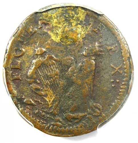 1670年 ニュージャージー州 セントパトリック・ファーシング コロニアルコイン 1/4ペンス - PCGS VF 詳細