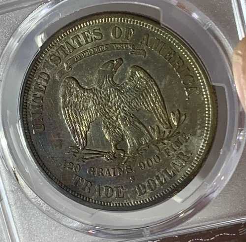 1875年 S 米国貿易ドル銀貨 PCGS XF
