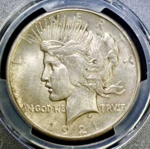 1921年 シルバー ピース ダラー ハイリリーフ PCGS MS62