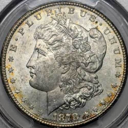 1878-CC 1ドル銀モルガンドル PCGS MS63