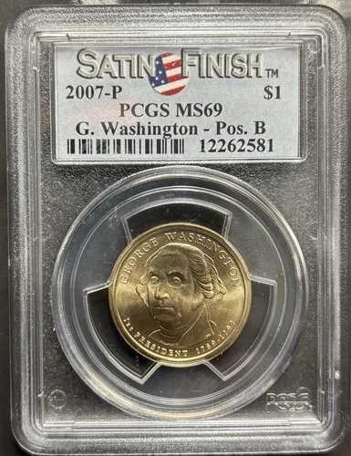 レジストリ!! - 2007 P - ($1) ドル - G. ワシントン - PCGS MS69SF - ポジション B