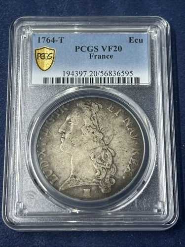 1734-T フランス エクイティ ルイ15世 | PCGS VF20 | ロット F-1