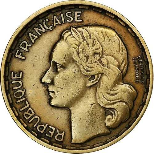 [#1276053] フランス、20フラン、ギロー、1950年、ボーモン・ル・ロジェ、4フォーシル、レ- 82,885円