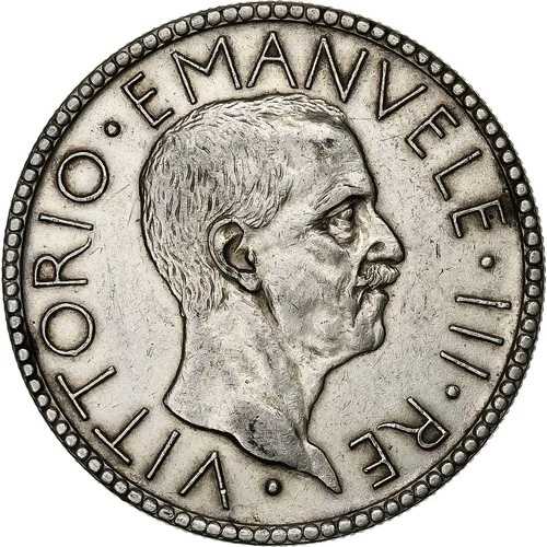 [#1115297] イタリア、ヴィットーリオ・エマヌエーレ3世、20リラ、1927年、ローマ、銀、AU、KM:69