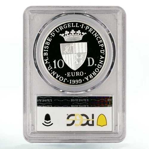 アンドラ 10ダイナー 欧州評議会 人権 PR69 PCGS 銀貨 1999年｜WORLD RESOURCE【QUEEN店】