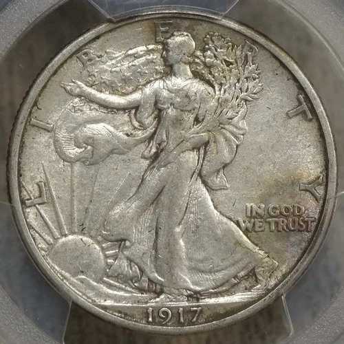 1917-S ウォーキング・リバティ・ハーフダラー、裏面ミントマーク、PCGS XF-45｜WORLD RESOURCE【QUEEN店】 88,330円