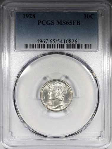 1928年製 マーキュリーダイム PCGS MS65FB フルバンド 宝石品質コイン｜WORLD RESOURCE【QUEEN店】