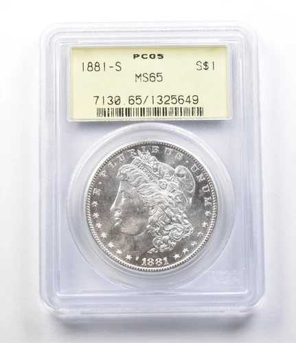 MS65 1881-S モルガン銀貨 PCGS OGH *5626