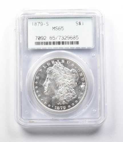 MS65 1879-S モルガン銀貨 PCGS OGH アップグレード? *5654