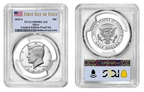2025-S ケネディ銀貨ハーフダラー 限定版プルーフセット PR69DCAM FDOI PCGS｜WORLD RESOURCE【QUEEN店】