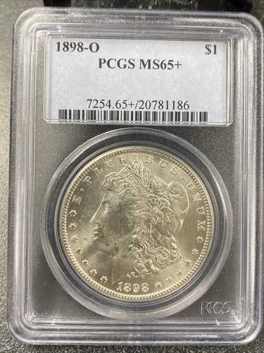 1898-O モルガン銀貨 PCGS MS65+