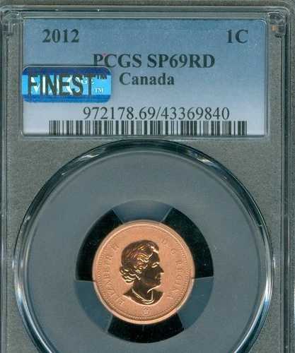 2012 カナダ セント PCGS SP69 RD MAC FINEST REGISTRY POP-4 *