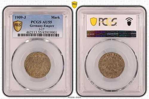 エンパイア 1 マーク 1909 J PCGS AU55 90833-
