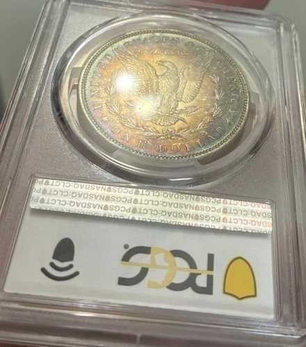 デュアルトーン 1889 P モルガン銀貨 PCGS MS63 $1 トーニングトナー フィラデルフィア