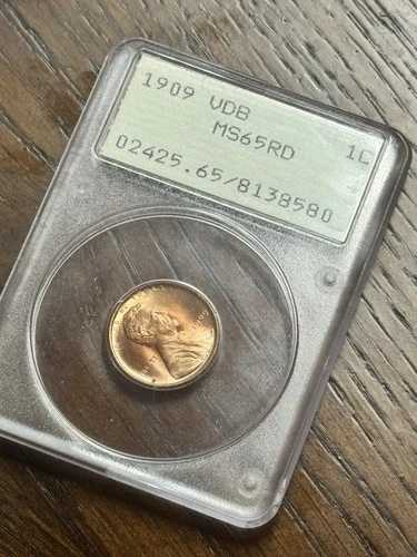 1909 VDB リンカーン ウィート セント ペニー PCGS MS65 RD OGH ラトラー スタニングコイン (3368)