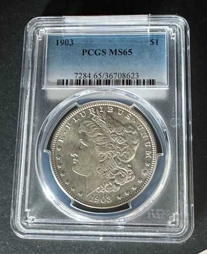 1903年 銀製モルガンドル - PCGS MS65