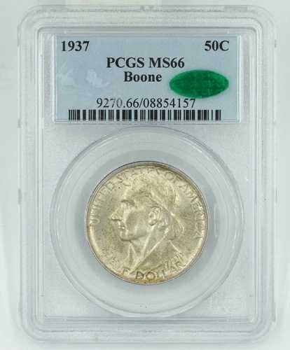 1937年 PCGS & CAC MS66 ブーン記念ハーフドル
